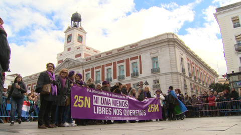 Miles de mujeres se manifiestan en Madrid para contra la violencia de gÃ©nero