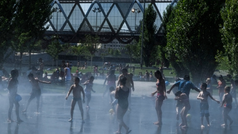 Ola de calor en julio de 2014 en Madrid. PEDRO ARMESTRE