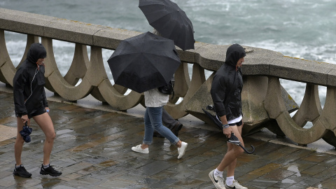 Fuertes vientos y lluvias en A Coruña. Imagen de Archivo.