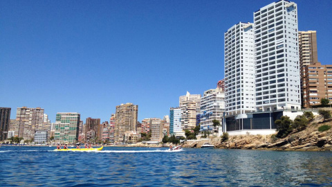 Vista de las Torres de Benidorm.