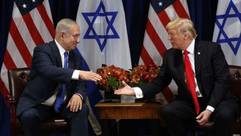 Donald Trump y el premier israelí Benjamin Netanyahu, en Nueva York. | Reuters