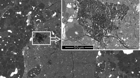 Descubren el fragmento de un cometa en el interior de un meteorito | Sinc