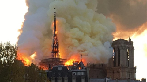 Incendio de Notre Dame. Reuters