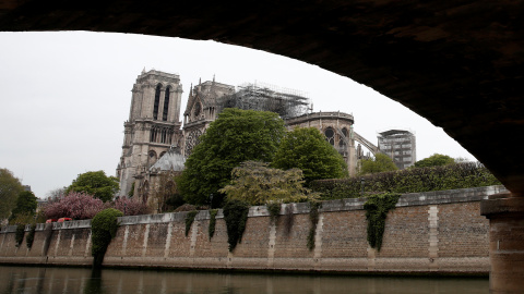 Vista de Notre-Dame después del devastador incendio. / Benoit Tessier (Reuters)