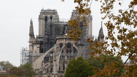 Vista de cómo ha quedado este martes la catedral. BENOIT TESSIER/REUTERS