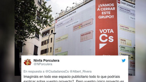 “Que vergüencica”: las redes analizan el “nivel” de la campaña de Ciudadanos y su último cartel