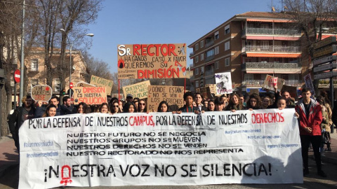 Manifestación este miércoles en Aranjuez./Katrina Calderón