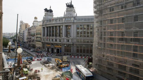 Imagen de archivo de las obras en el complejo Canalejas de Madrid. EFE