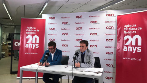 Jaume Asens en la roda de premsa de l'ACN.