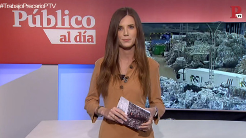 Núria Martínez en el informativo 'Público al Día' del 22 de abril de 2019.