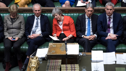 Theresa May durante su intervención en el Parlamento en Londres. | Reuters