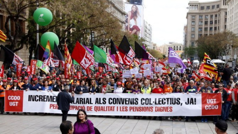 Manifestació d'un primer de maig anterior.