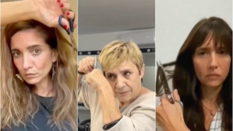 Algunas de las actrices que han participado en el vídeo de protesta.