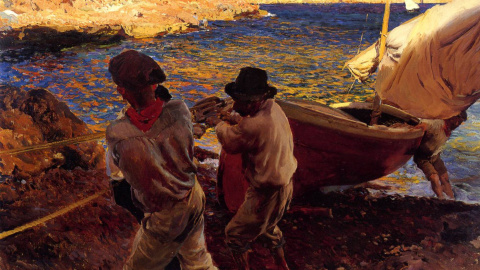 'Fin de jornada' (1900), lienzo pintado en Jávea por Joaquín Sorolla que los descendientes tienen intención de vender.