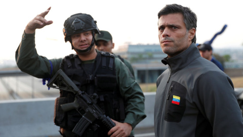 Leopoldo López, este martes en Caracas. REUTERS/Carlos García Rawlins