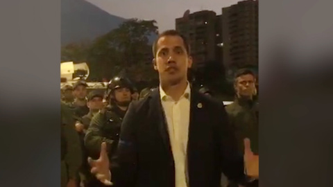 Escalada de tensiÃ³n en Venezuela tras el alzamiento de GuaidÃ³