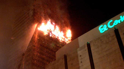 Incendio en el edificio Windsor, el 12 de febrero de 2005.