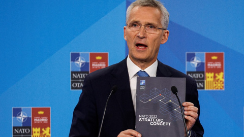 29/06/2022. El secretario general de la OTAN, Jens Stoltenberg, presenta el Concepto Estratégico, a 29 de junio de 2022.