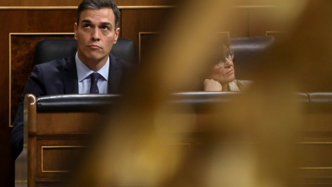 El presidente del Gobierno, Pedro Sánchez, en una sesión parlamentaria en el Pleno del Congreso, el pasado noviembre. REUTERS/Susana Vera