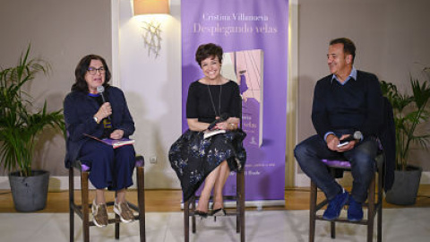 Cristina Villanueva, durante la entrevista./NURIA CORONADO