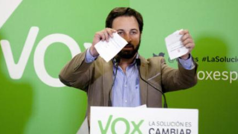 El presidente de Vox, Santiago Abascal, en una imagen de archivo.