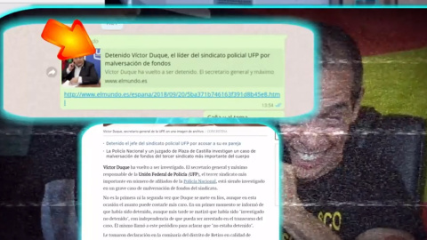 Captura de la imagen del vídeo de Jandro Lion en la que pretende demostrar que 'El Mundo' "se acojonó", donde se puede leer la explicación clara e incontrovertible del diario.