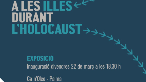 Cartel de la exposición "Judíos refugiados en las Islas durante el Holocausto".