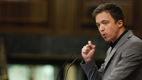 El líder de Más País, Íñigo Errejón interviene en la sesión de este jueves en el Congreso donde comparece el presidente del Gobierno