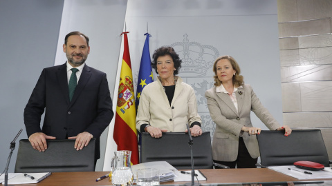 Imagen de la rueda de prensa posterior al Consejo de Ministros. Foto: Marta Fernández Jara - EUROPA PRESS