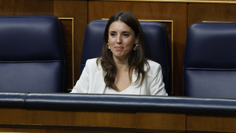 22/09/2022.- La ministra de Igualdad, Irene Montero, durante el pleno celebrado, este jueves, en el Congreso de los Diputados en Madrid. EFE/ J.J. Guillen