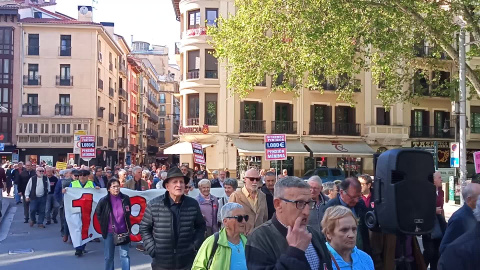 ManifestaciÃ³n en Pamplona por unas "pensiones dignas"