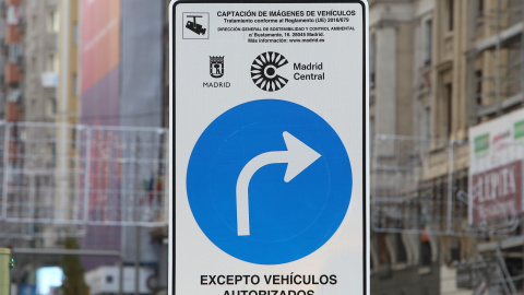 Señalización de Madrid Central. EP