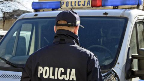 Operación policial contra el matadero de Kutno. Foto cedida por la Policía polaca.