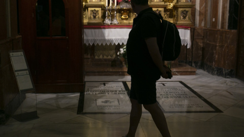 La tumba del general franquista Queipo de Llano y Sierra en la Basílica de la Macarena.