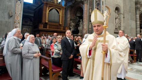 El cardenal Konrad Krajewski. Reuters