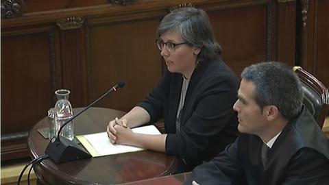 Mireia Boya (CUP) declara como testigo en el juicio por el procés en el Tribunal Supremo. / Europa Press