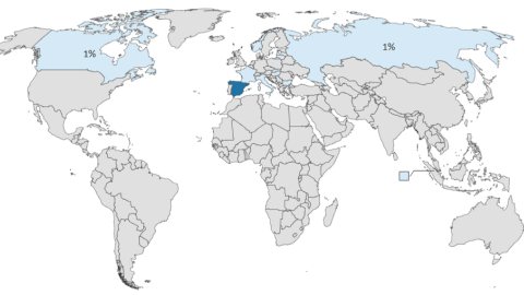 Mapa mundial de ataques a través de dispositivos IoT. F5