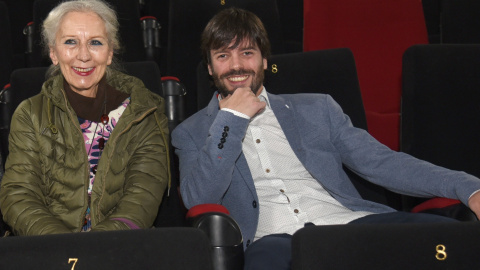 Teresa Ramón y Alejandro Cortés, protagonista y director del documental 'Carrasca'.