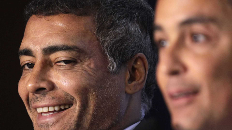 Romario y Bebeto, senador y diputado estatal del Podemos brasileño. / SÉRGIO MORAES (REUTERS)