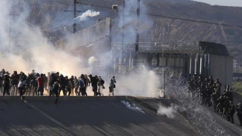 Enfrentamiento en las inmediaciones de la garita internacional de San Ysidro (California)