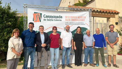 La presentació de la ruta turística de l'antic camí de la Carrerada de Santa Coloma