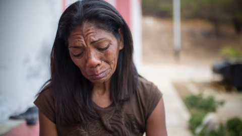 Inés Esparragoza, madre de Orlando Figuera, el joven apuñalado y quemado vivo en Caracas durante las protestas opositoras de 2017. JAIRO VARGAS