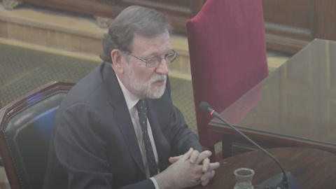 Rajoy, durante el juicio del 'procés'