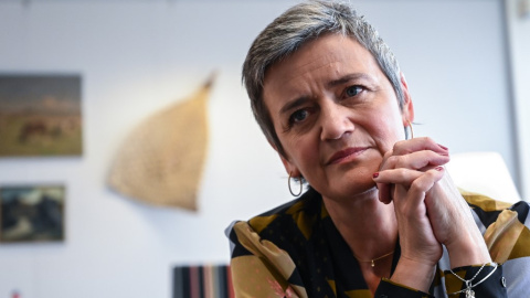 La  comisaria de la UE de Competencia, la danesa Margrethe Vestager. AFP/Emanuel Dunand