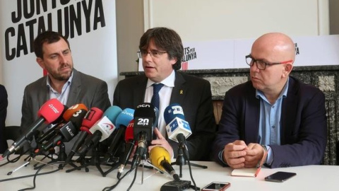 Carles Puigdemont el sábado en Bruselas. | EFE