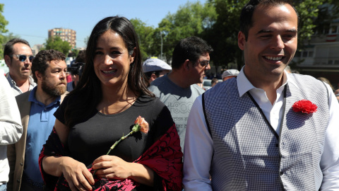 15/5/2019 La candidata la alcaldía de Madrid Begoña Villacís y el candidato a la presidencia de la Comunidad de Madrid Ángel Aguado.- EFE