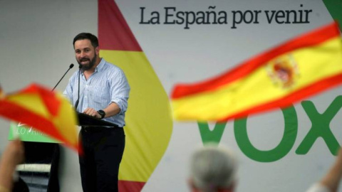 Santiago Abascal durante un acto de Vox.-EFE