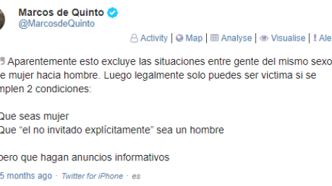 Marcos de Quinto violencia de género - La Manada.