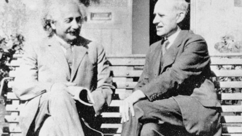 Einstein y Eddington, en 1930 en la Universidad de Cambridge./RAS