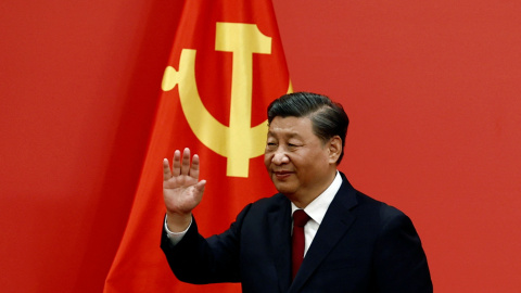 23/10/2022 Xi jinping, durante la presentación de la nueva cúpula del Partido Comunista Chino, en Pekín